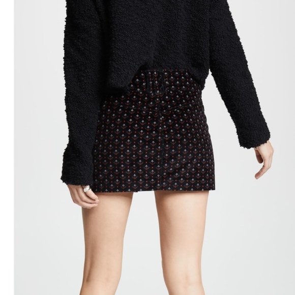 ❤️Free People Joanie Printed Cord Skirt - Picture 3 of 5